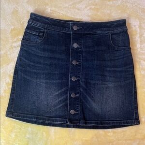 Express Dark Blue Denim Mini Skirt